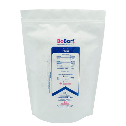 Menú Pollo Barf 1 Kilo